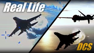 What Did the Su-27 Pilot See When He Hit The MQ-9 Reaper? | DCS Recreation