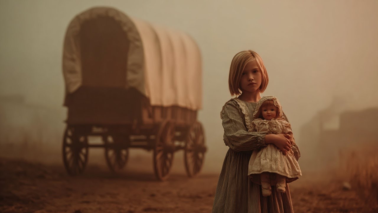 Porzucona przez macochę w czasie ucieczki sierota, aż najbogatszy kowboj ją adoptował