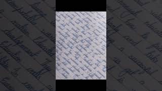 How to write long paragraphs neatly ✨ | Cursive Writing Practice #shorts