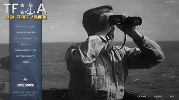 Main Menu prototyping trials 2023 - Task Force Admiral Dev Feature