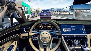GTA 5 - Bentley Continental GT | NaturalVision Evolved [Steering Wheel gameplay] screenshot 4