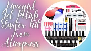 LIMEGIRL GEL POLISH BEGINNER STARTER KIT FROM ALIEXPRESS | Unboxing & Review | Super Affordable