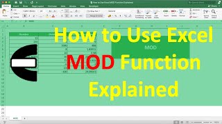 How to Use Excel MOD Function Explained - Compute Expert