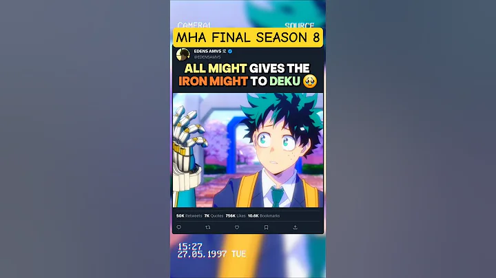 ALL MIGHT DONNE LE IRON MIGHT À DEKU | #myheroacademia #edit #amv #mha #anime #mangaedit