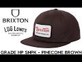 BRIXTON ブリクストン GRADE HP SNPK - PINECONE BROWN スナップバックキャップ 帽子 11697 25HO 日本代理店正規品