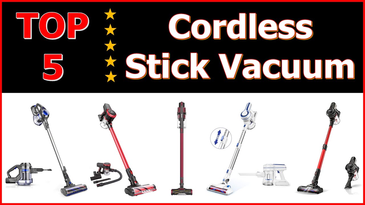 ✨ 5 Best Cordless Stick Vacuum Cleaners 