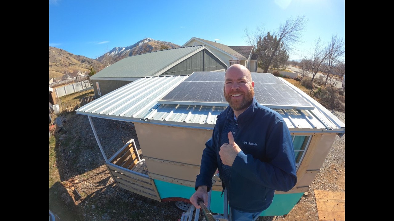 Solar Panels Installed on Camper 3.0 With Struts and Winter Efficiency