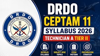 DRDO CEPTAM 11 Tier 2 Syllabus discussion, DRDO Technician A Tier 2 Syllabus 2026 out, #drdo