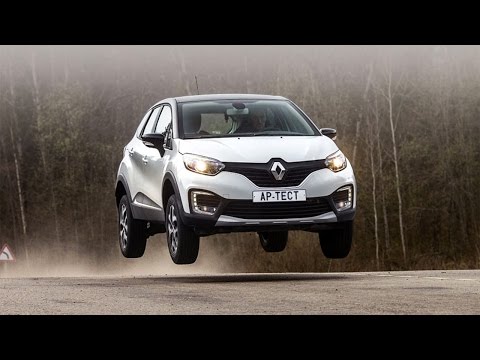 Renault Kaptur на дорогах автополигона