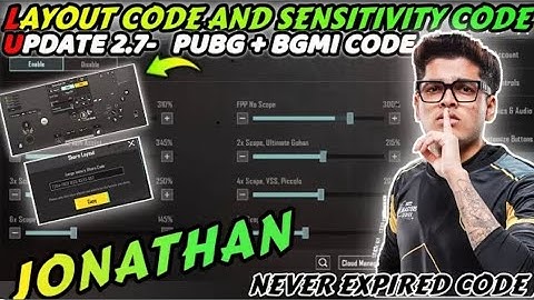 @JONATHANGAMINGYT  Control Code 2023 | BGIS  MVP | Most Accurate Controls Ever |
