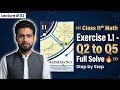Exercise 1.1 - Class 11th Math New Syllabus | Q2 to Q5 Complete | Complex numbers | Punjab board 