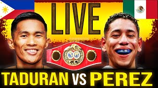 PEDRO TADURAN VS PEREZ  IBF MINIMUMWEIGHT CHAMPIONSHIP LIVE PODCAST
