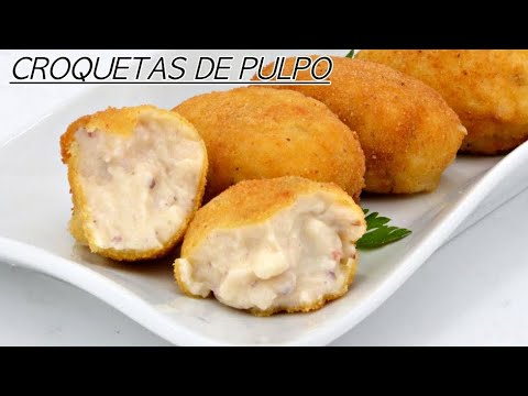 Como hacer CROQUETAS DE PULPO MUY CREMOSAS - croquetas de pulpo de javier romero - tapas