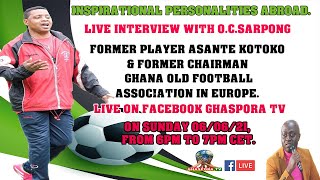 Inspirational Personalities Abroad. Live interview with O.C.Sarpong. Former player Asante Kotoko