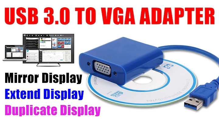 USB 3.0 TO VGA Adapter I How to use USB to VGA Adapter