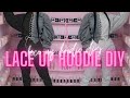 DIY LACE UP SWEATER/HOODIE | EASY HOW TO TRENDY LOOKS | BEGINNER FRIENDLY