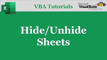 VBA Code To Hide or Unhide Worksheet | Excel VBA Tutorials | Part-02
