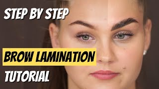 [THUYA BROW LAMINATION] How To Do Eyebrow Lamination Step by Step Tutorial | Brow Lift