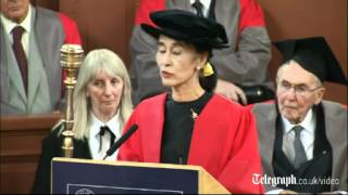 Aung San Suu Kyi speaks of her Oxford years