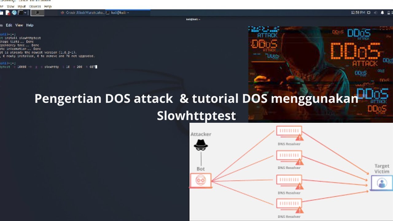 Slow Http Test Pengertian & Tutorial DOS Attack Menggunakan Slowhttptest - YouTube