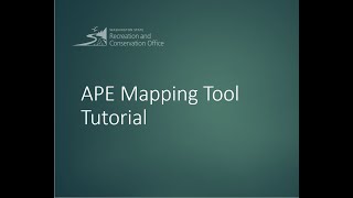 APE Mapping Tool Tutorial screenshot 1