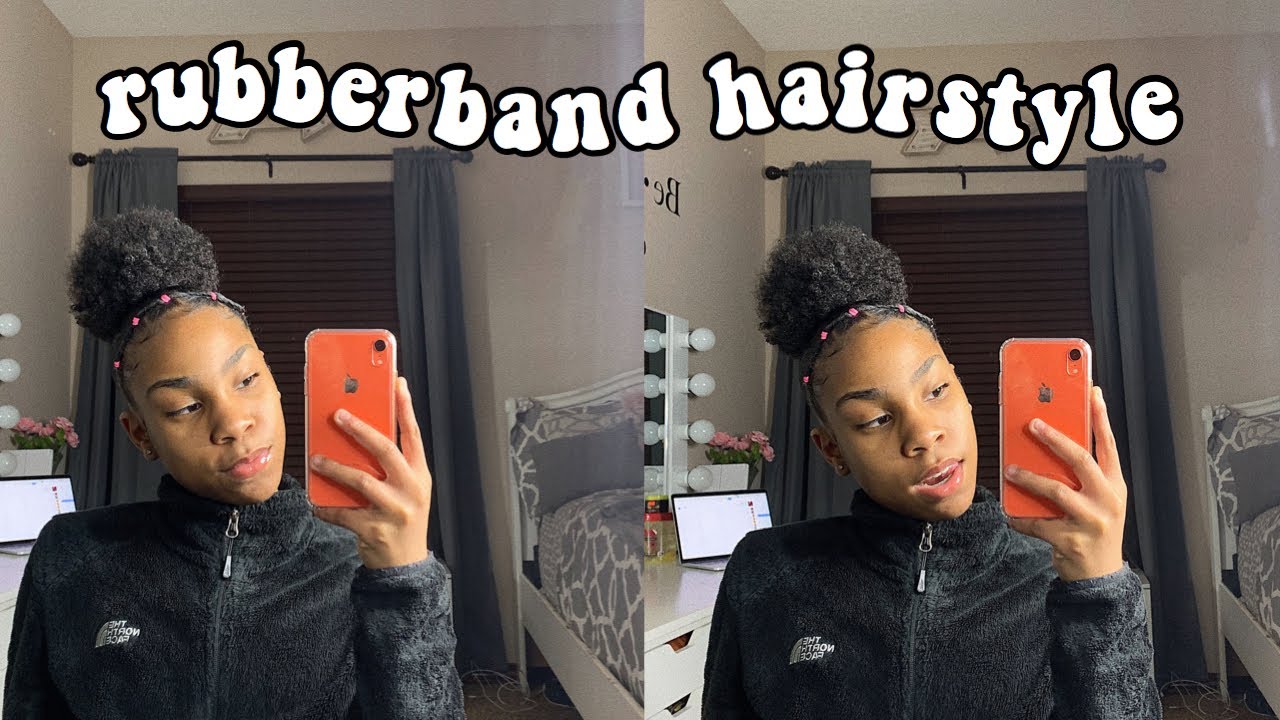 Rubberband Bun Hairstyle Tutorial Asia Aubree Youtube
