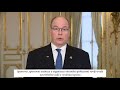 Prince Albert II of Monaco shares his message for the Peace and Sport Awards