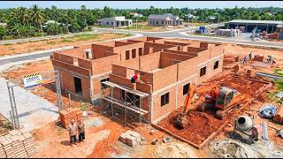 Building A New House For A Homeless Couple Living In Forest Using An Excavator Dig To Foundation