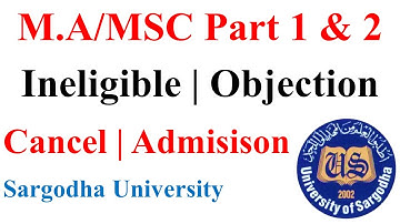 MA MSc Part 1 & 2 Supply 2021 & Annual 2022 Objection Contact Sargodha University | MA MSc UOS Exam