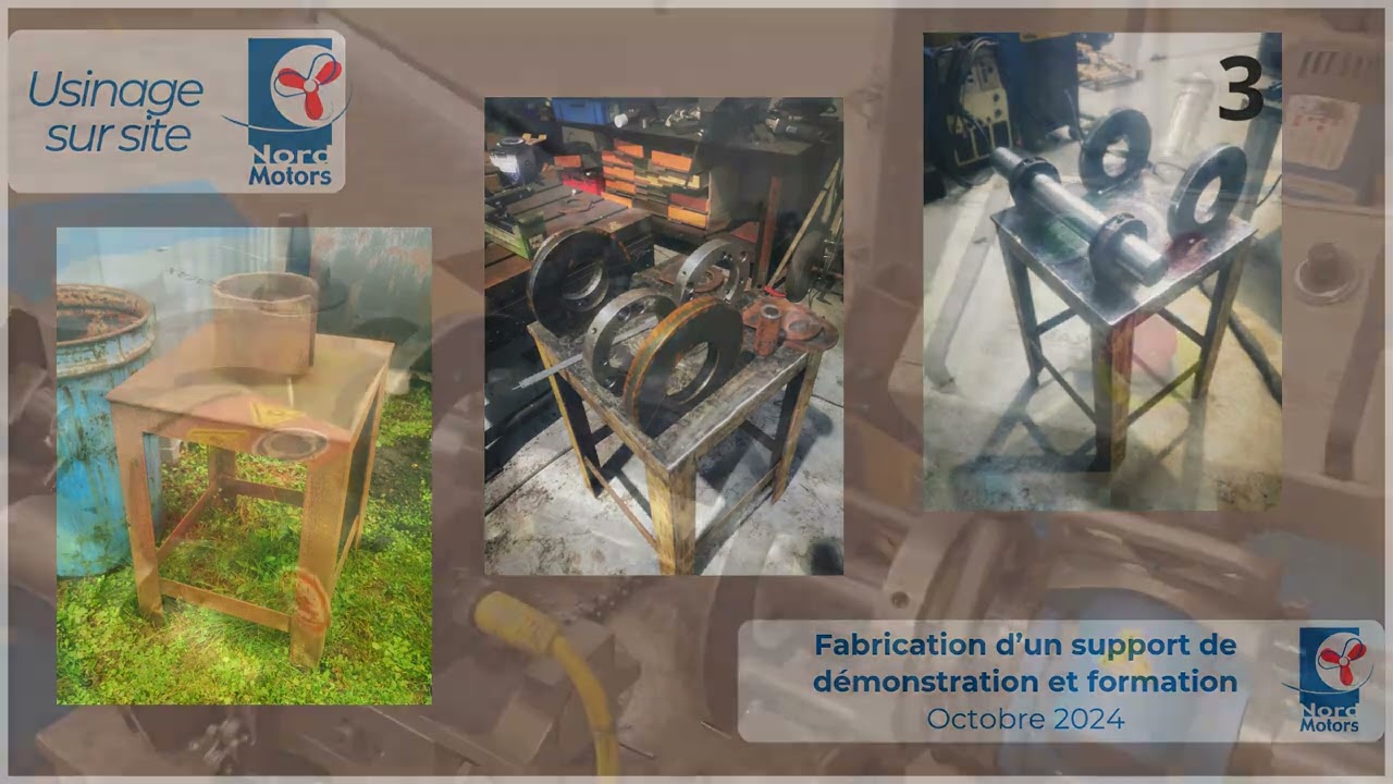 Usinage sur site : innovation pour démo et formation