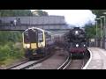 STEAM TRAIN VS. COMMUTER TRAIN!