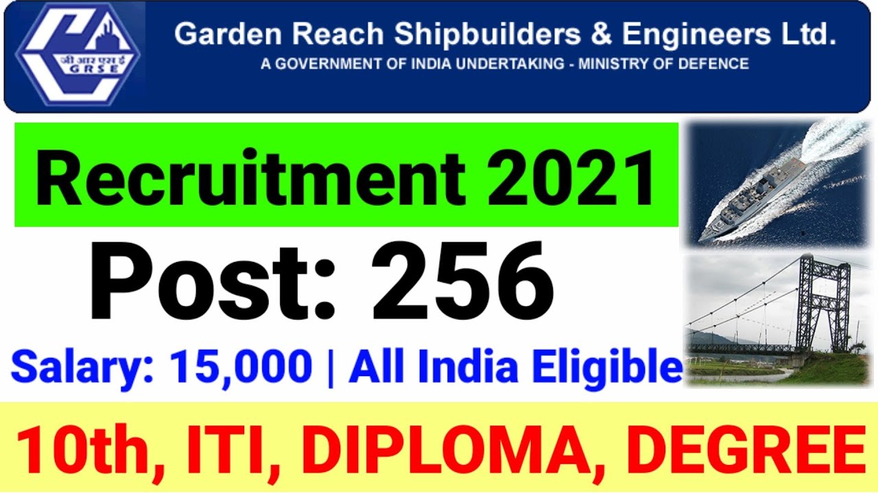 GRSE Recruitment 2021 | GRSE Vacancy 2021 | How to fill Online Form GRSE Apprentice Recruitment 2021