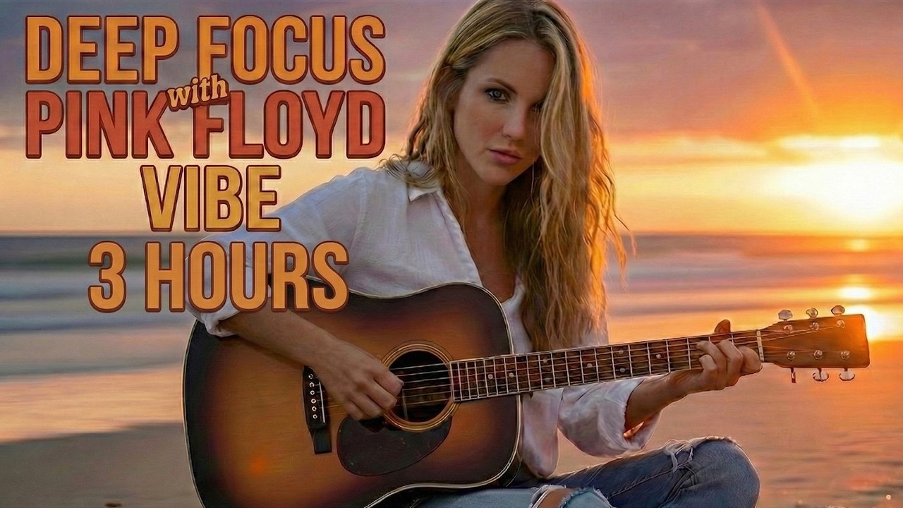 3 Hours Acoustic Guitar | Pink Floyd Vibes: Deep Focus | Atmospheric Guitar🎸