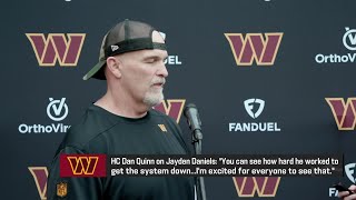 Dan Quinn Explains His Early Impressions Of Jayden Daniels At Rookie Minicamp | 'Nfl Total Access'