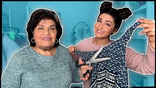 Arreglando ROPA con mi Abuela | La Pelo