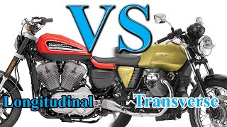 V-Twin Motorcycle Engines - Longitudinal (standard) VS Transverse