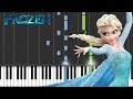 Disney's Frozen - Let It Go - Advanced Piano Tutorial + SHEETS