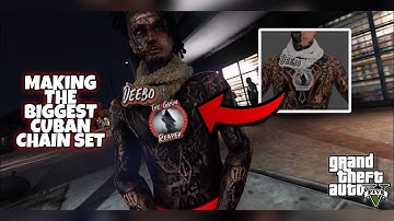 Making The Biggest Cuban Link Chain Set In GTA 5 RP (FiveM) | Blender 3D Modeling