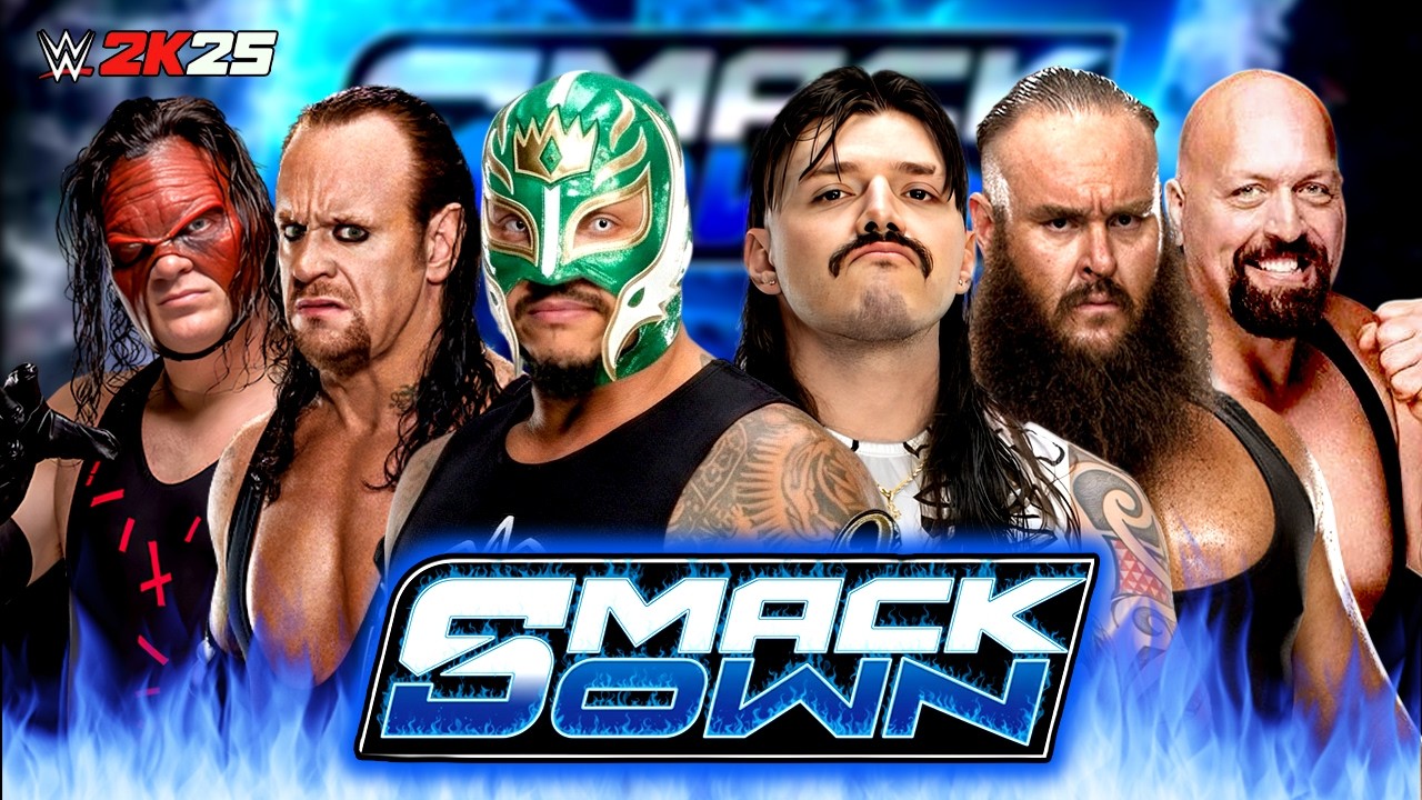 Рей Мистерио, Андертейкер Кейн против Доминика Мистерио, Биг Шоу, Браун Строуман - WWE SmackDown,...