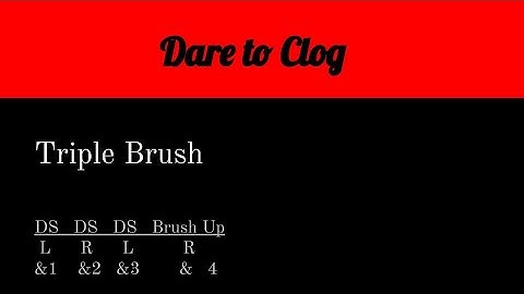 Triple Brush Step - Clogging Step Teach