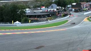Formula One SPA 2011 first lap at Eau Rouge