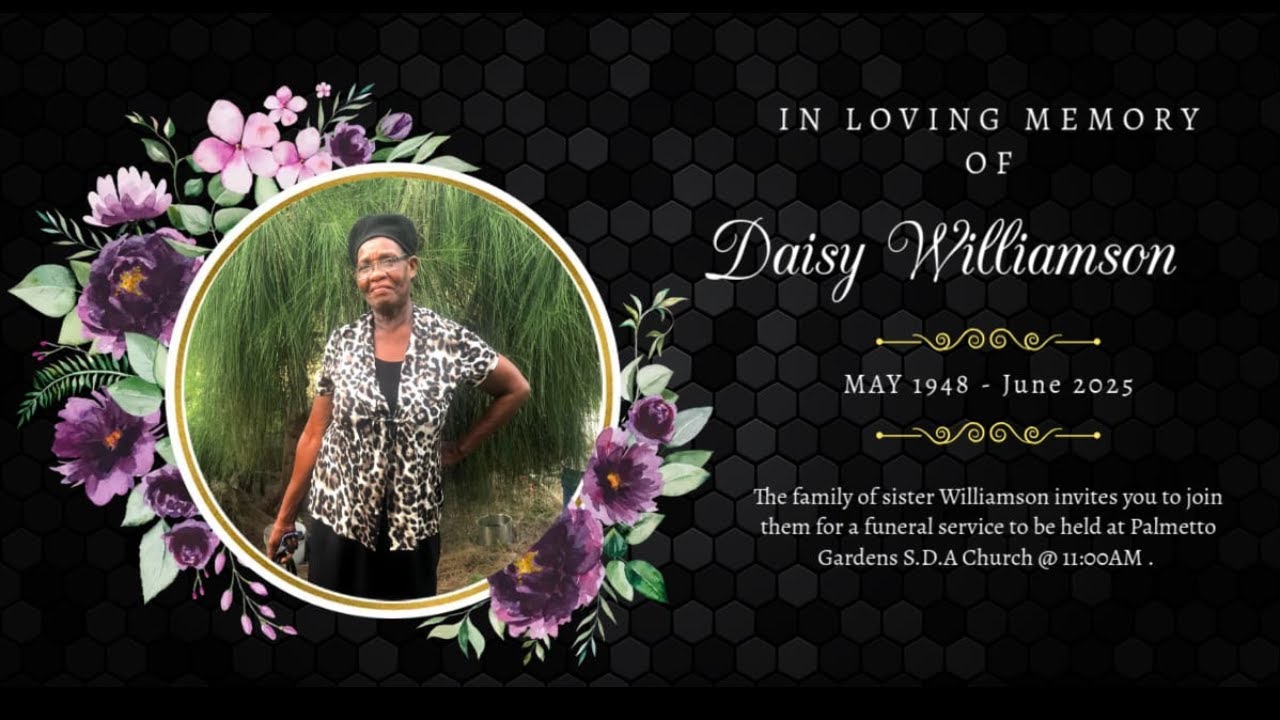 PG ONLINE CHURCH | Funeral Service for Sis. Daisy Williamson | July 6