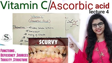 Vitamin c biochemistry  , Ascorbic acid biochemistry, sources, Deficiency , functions, toxicity