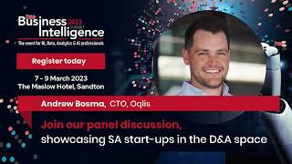Andrew Bosma: Data & Analytics South African Start-up Panel Discussion IT Web BI Summit 2023 screenshot 4