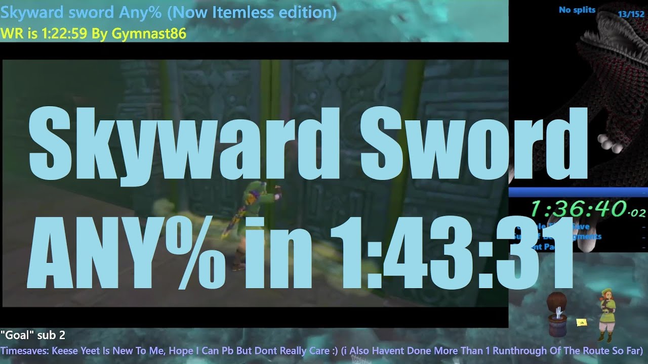 Skyward Sword Any Speedrun in 14331 YouTube