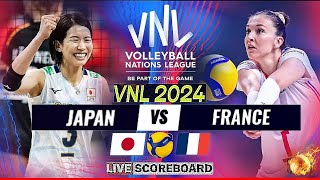 VNL LIVE │ JAPAN vs FRANCE Live Score Update Today Match VNL 2024 FIVB VOLLEYBALL NATIONS LEAGUE