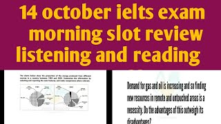 14 October Ielts exam review//listening and reading answers//morning slot review.