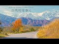 【まち歩き】白馬村のまるで童話みたいな景色を望む散策旅。三段紅葉など秋の彩を楽しむVlog。/Japan travel, Walking around Autumn Hakuba Village.