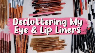 Decluttering My Lip Liners & Eyeliners! | Julia Adams