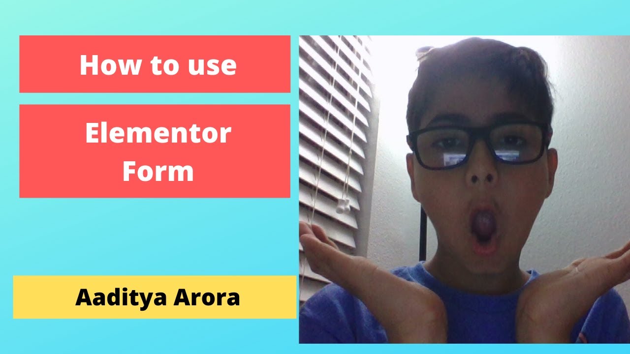 How To Use A Form In Elementor Page Builder For Wordpress YouTube